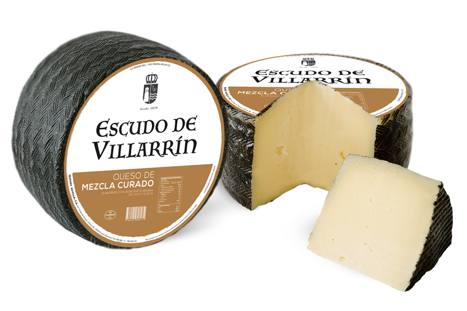 Escudo de Villarrín queso mezcla curado