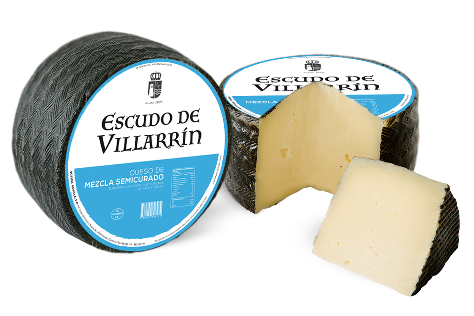 Escudo de Villarrín queso mezcla semicurado